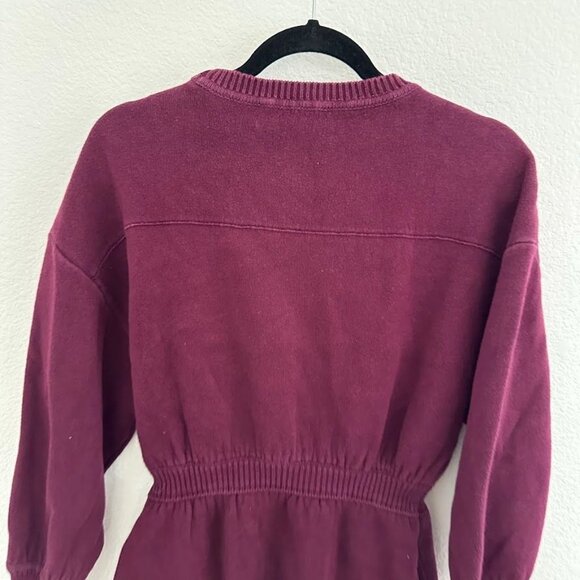 Something Navy Purple Colorblock Sweater Dress - Picture 7 of 8